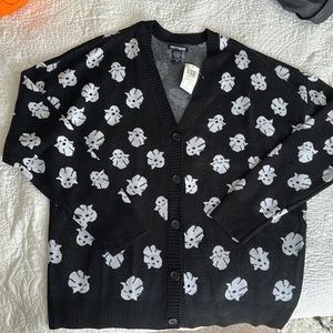 Hot Topic Ghost cardigan NWT